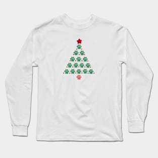 Tree with paw prints Long Sleeve T-Shirt